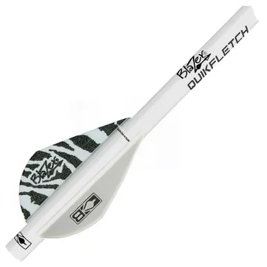 Bohning Blazer Arrow 6pk Quick Fletch White, 101001WT