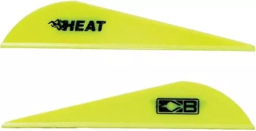 Bohning Heat Vanes Neon Yellow 36 Pk.