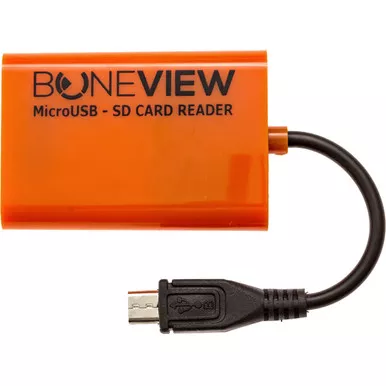 Bone View BV-2002 SD Card Reader for Android with Type C USB Connectivity, Black, 1 Pack