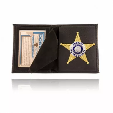 Boston Leather Model 100 Book Style Badge Case