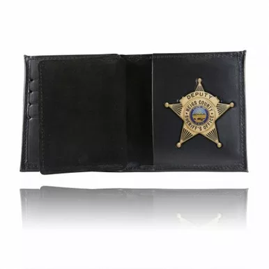 Boston Leather Model 175-S Book Style Badge Wallet, Card Slots, Soft