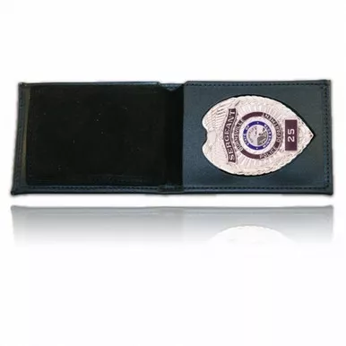 Boston Leather Model 275-S Billfold Style Badge Wallet, Card Slots, Soft