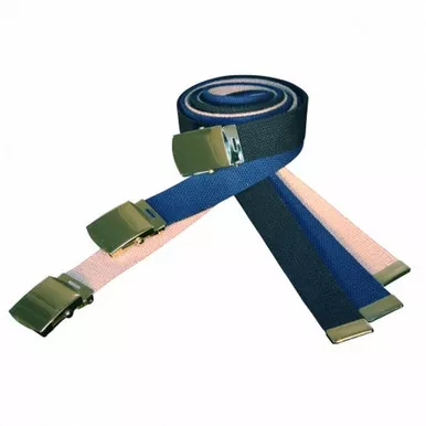 Boston Leather Model 6280 Cotton Web Belt w/ Buckle, 1.25″