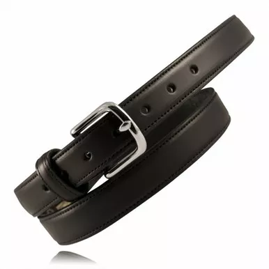 Boston Leather Model 6425 Feather Edge Dress Belt, 1.25"