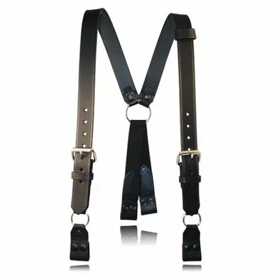Boston Leather Model 9177 Firefighter's Suspenders, Loop Attachment