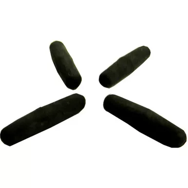 BowJax 1037black String Sleeve Silencers for Bowstrings, 16 Grain Each, Black, 4 Pack