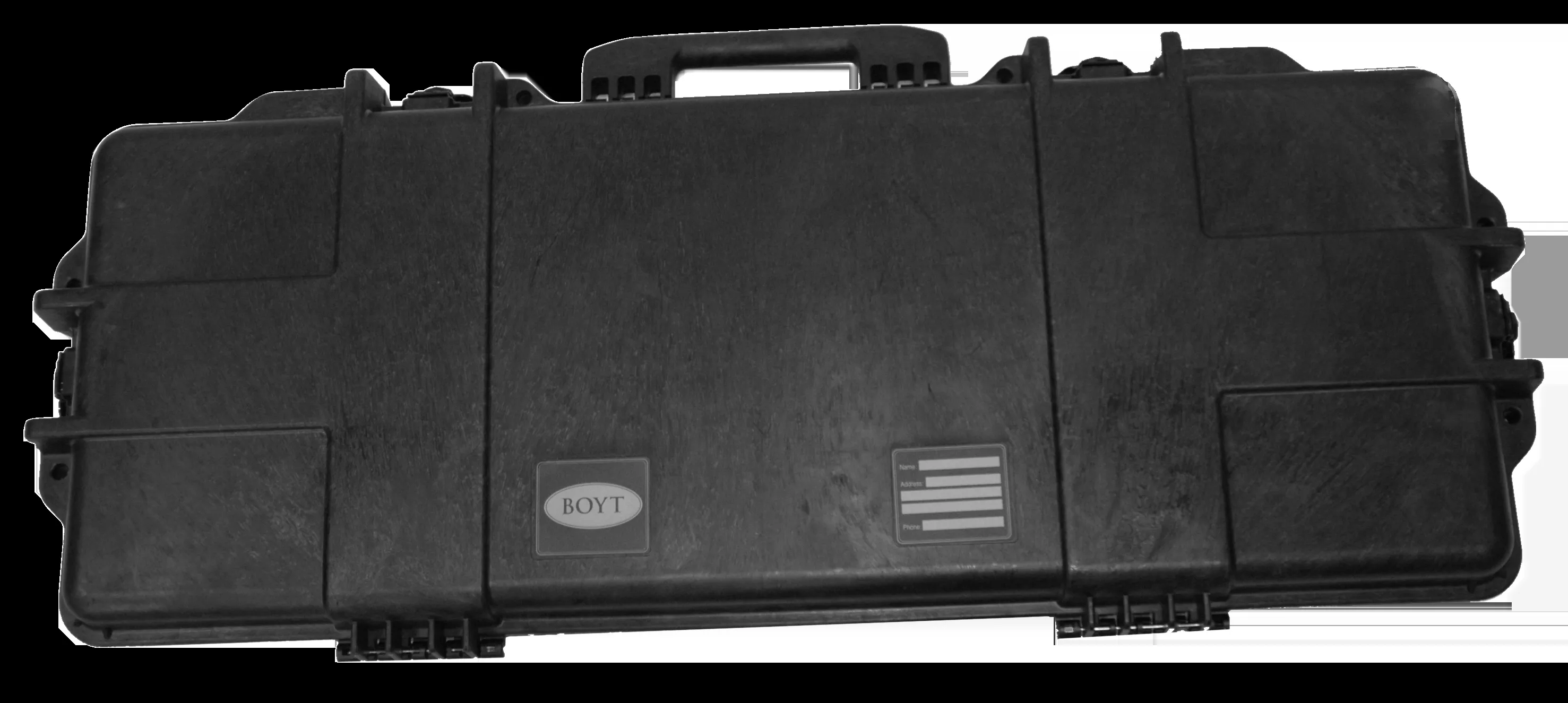 Boyt Harness H-Series Single Gun Case AR/Carbine Size O-Ring Gasket Egg Crate Foam Lockable Black Polypropylene H36SG