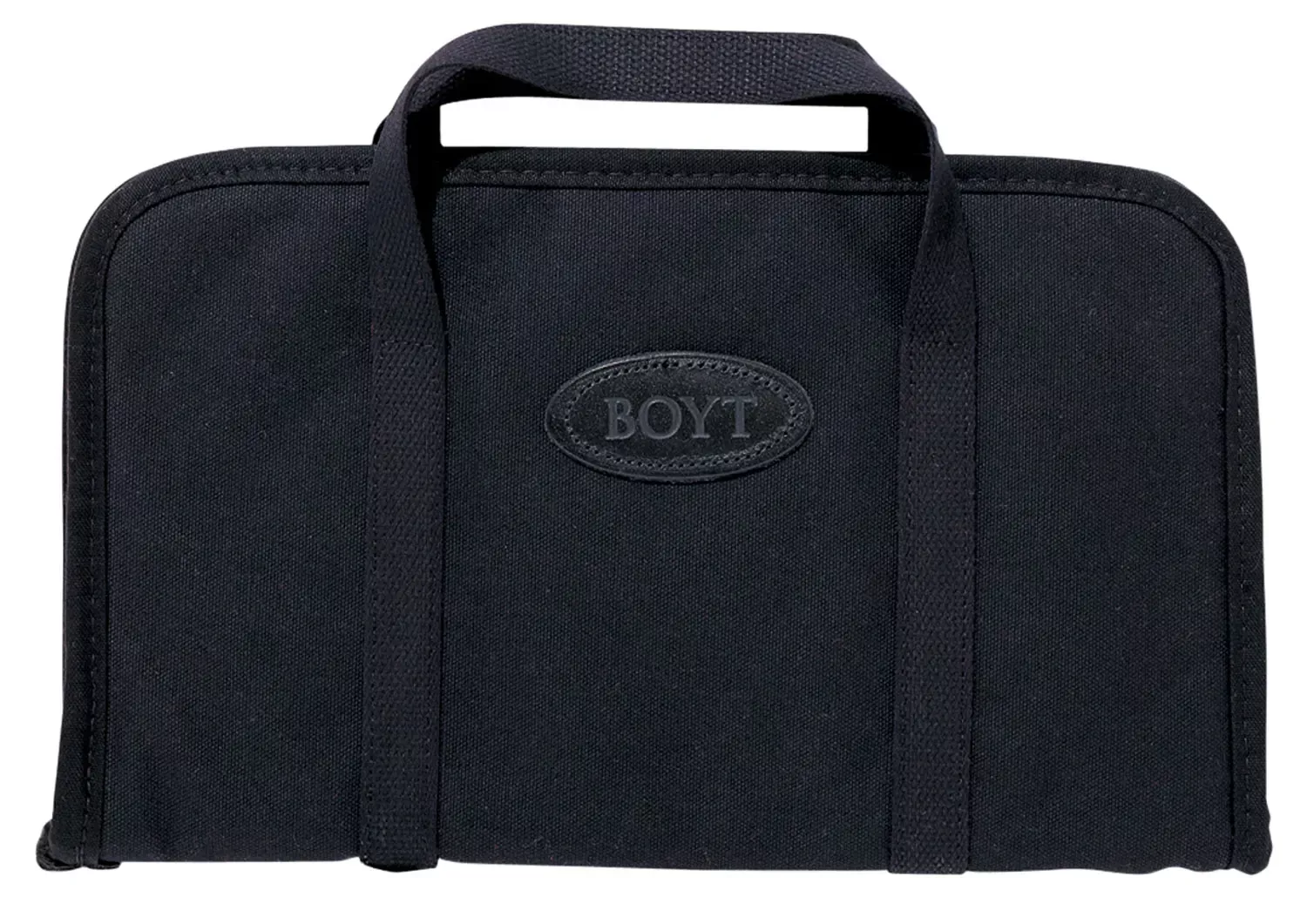 Boyt Harness Rectangular Pistol Rug made of Waxed Canvas with Black Finish, Cotton Batten Padding & Quilted Flannel Lining 9 x 6″ Exterior Dimensions”