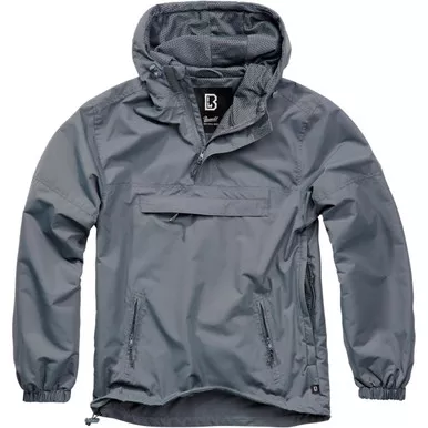 BRANDIT INDIVIDUAL WEAR Light Windbreaker Black Quarter Zip Pullover (3162-11002)
