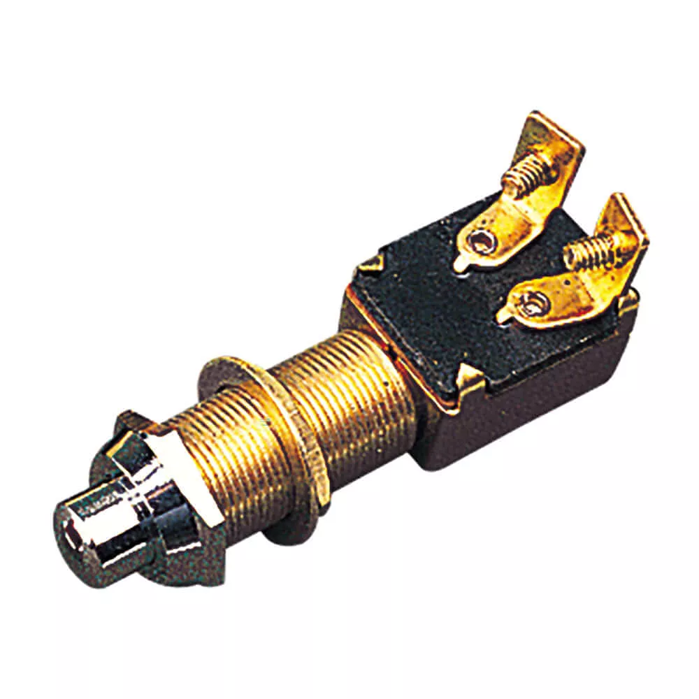 Brass 12V Momentary Button
