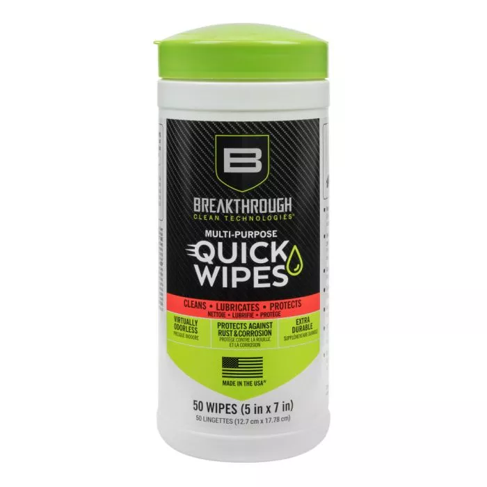 Breakthrough Clean Technologies Multi-Purpose CLP Quick Wipes #BT-CLP-QW-50