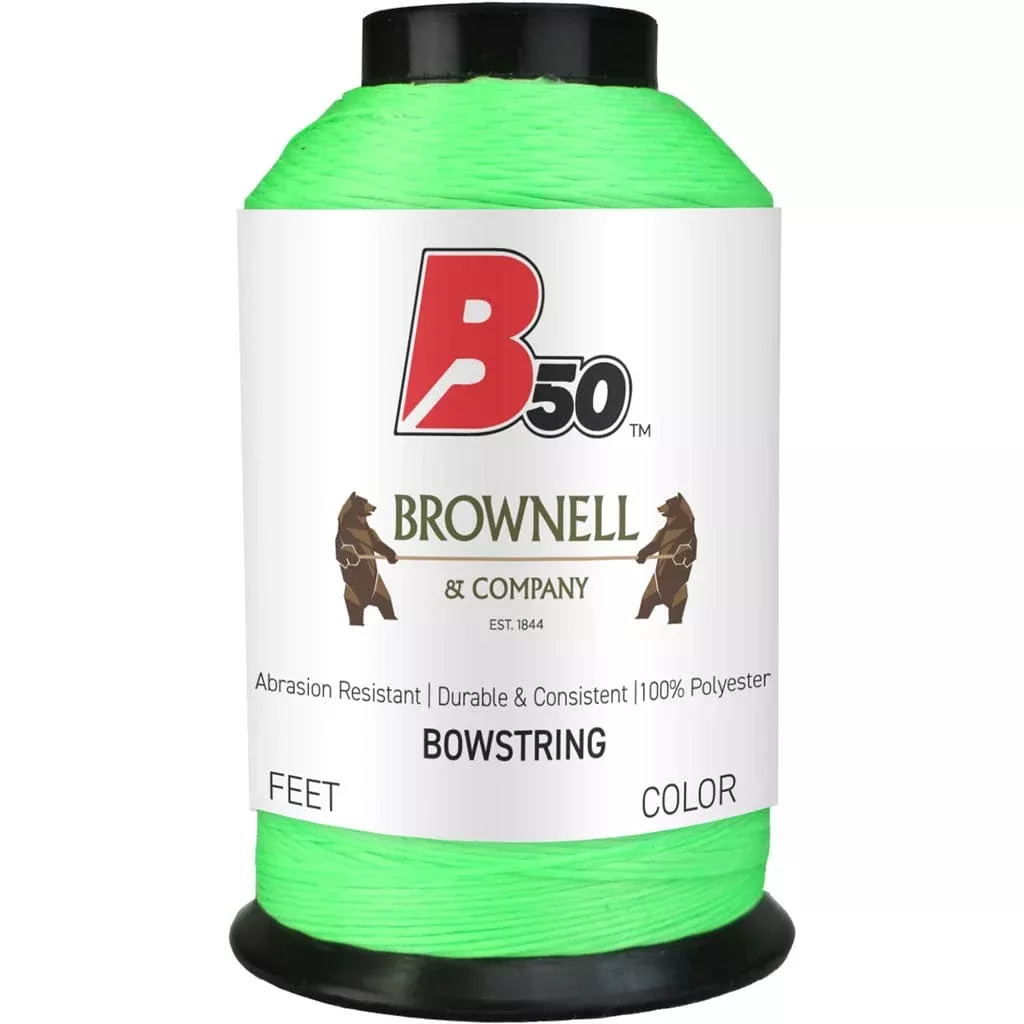 Brownell B50 Bowstring Material Fluorescent Green1/4 Lb.