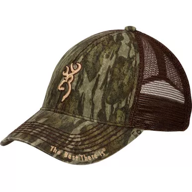 Browning 308367191 Bozeman Brown Hat, Mossy Oak Bottomlands Camo