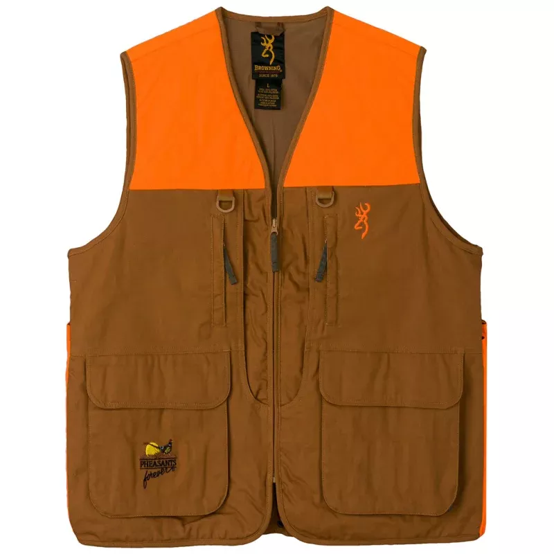 Browning Pheasant Forever Vest No embroidery 2X