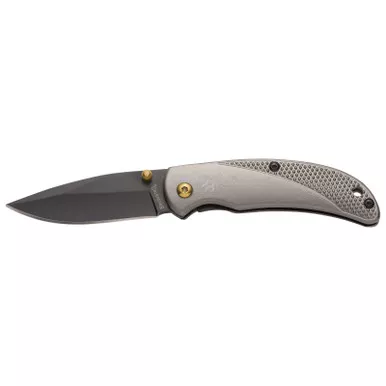 Browning Prism Gray 2.38" Folding Knife Drop Point