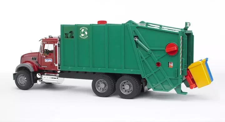Bruder MACK Granite Rear Loading Garbage Truck #02812