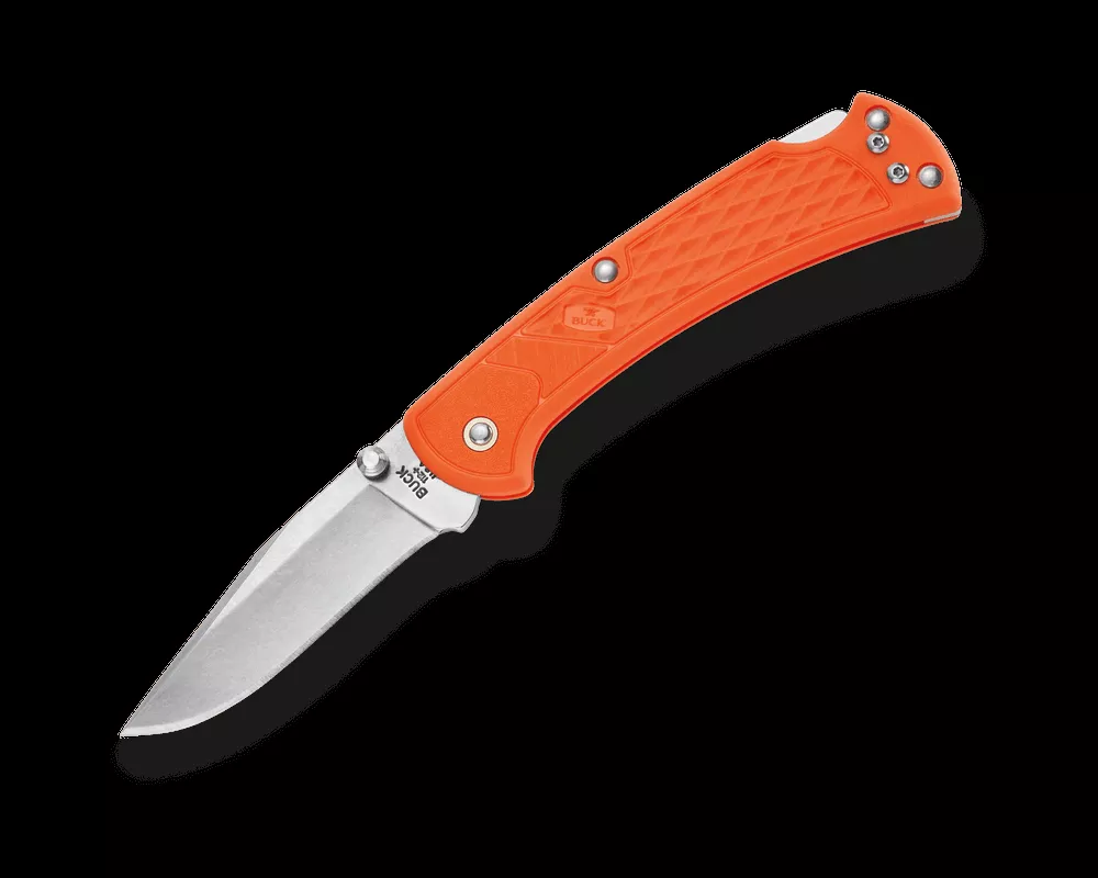 Buck 112 Slim Select Blaze Orange Folding Pocket Knife