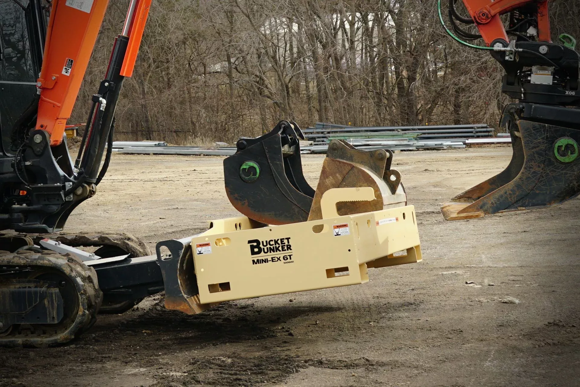 Bucket Bunker Mini-EX 6T & Mini-EX 2T | Width 29″ & 45″ | Max Bucket Size 36″ | 1.5-6 Tons | For Excavators