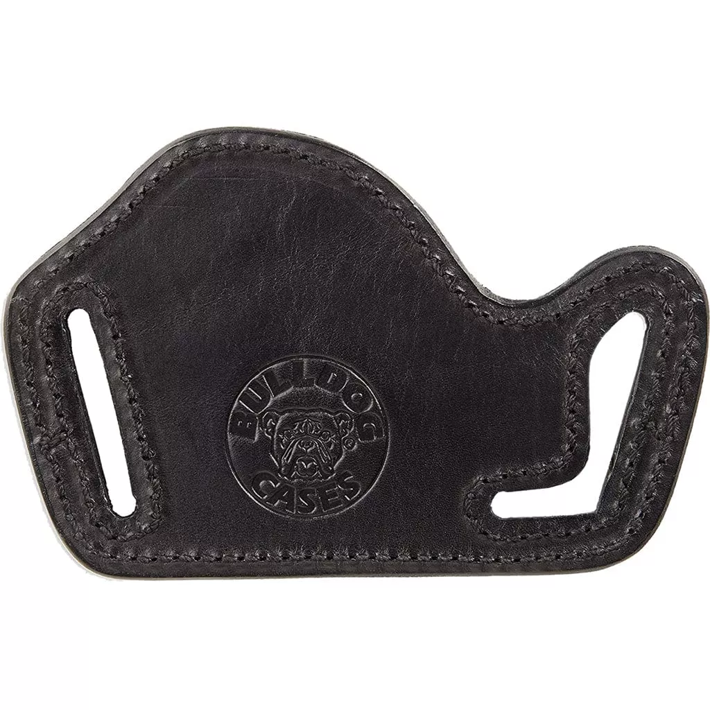 Bulldog Lay Flat Leather Holster Black Rh/lh Large Frame Autos