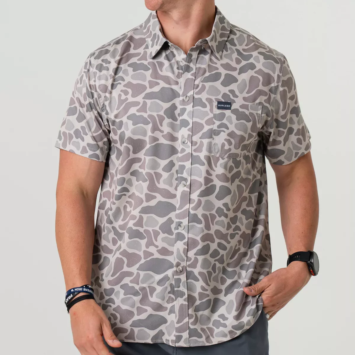 Burlebo Men’s Performance Button Up Shirt