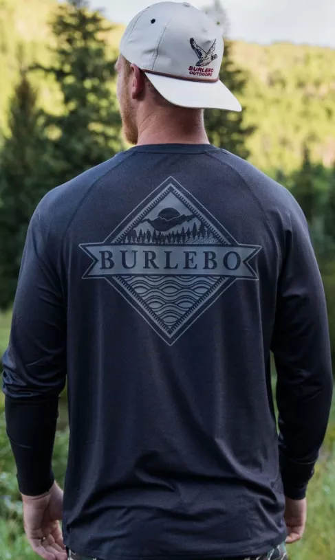 Burlebo Men’s Performance Sun Tee – BURLEBO Tonal Logo