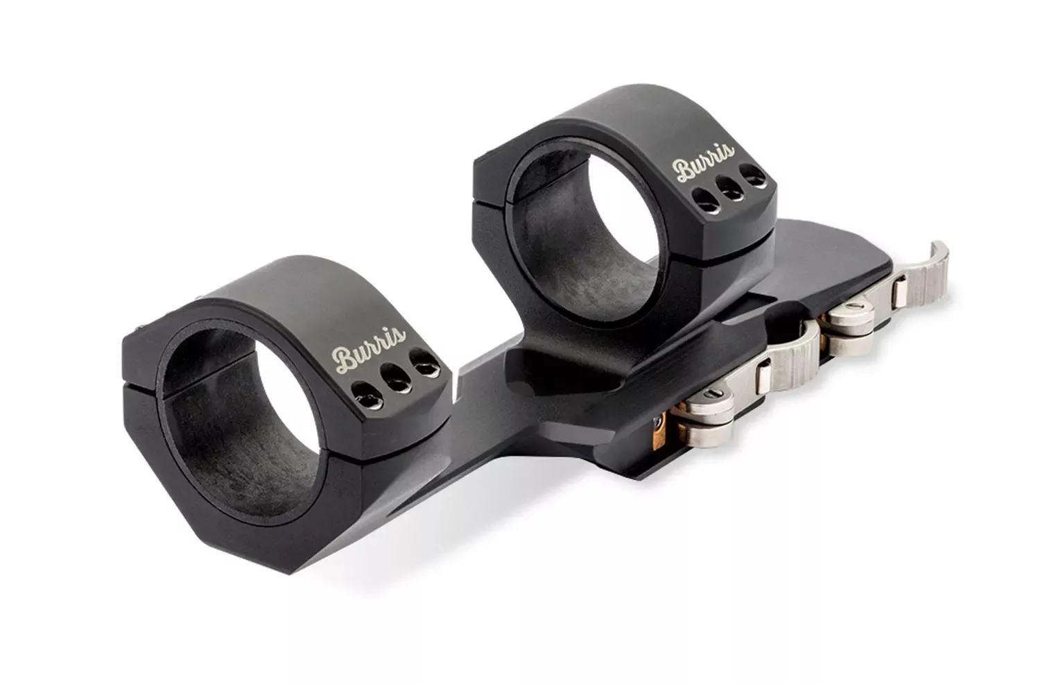 Burris AR-Signature P.E.P.R. Scope Mount/Ring Combo Matte Black Quick Detach 30mm Tube Steel AR-Platform