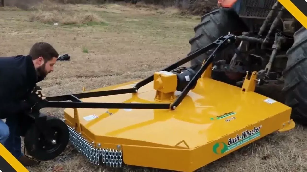 Bush Whacker Single Spindle HD Brush Cutter | Model HD-60 | Width 60″ inches | Horsepower 25 HP | For Tractors