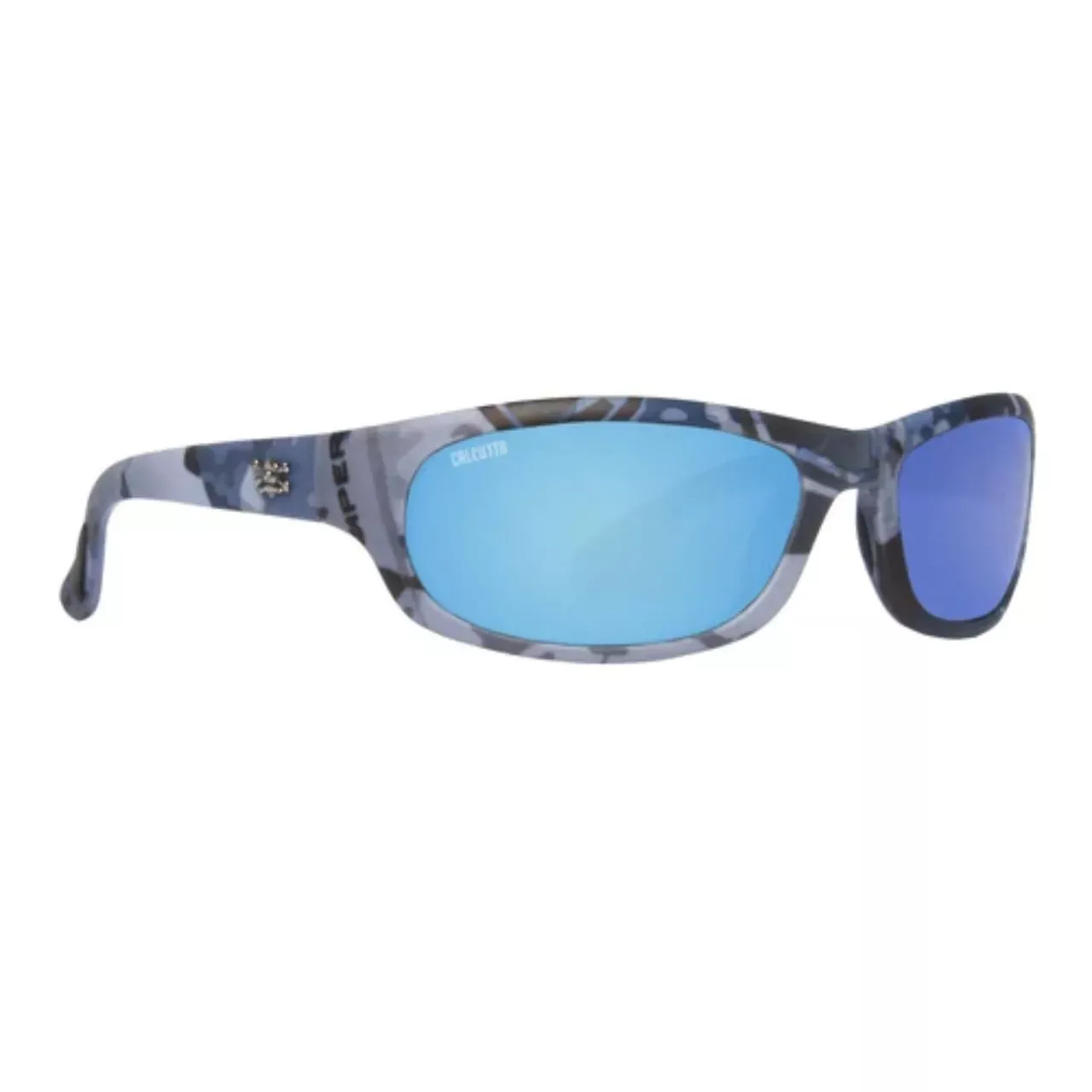 Calcutta Steelhead Sunglasses – Blue Camo/Blue Mirror