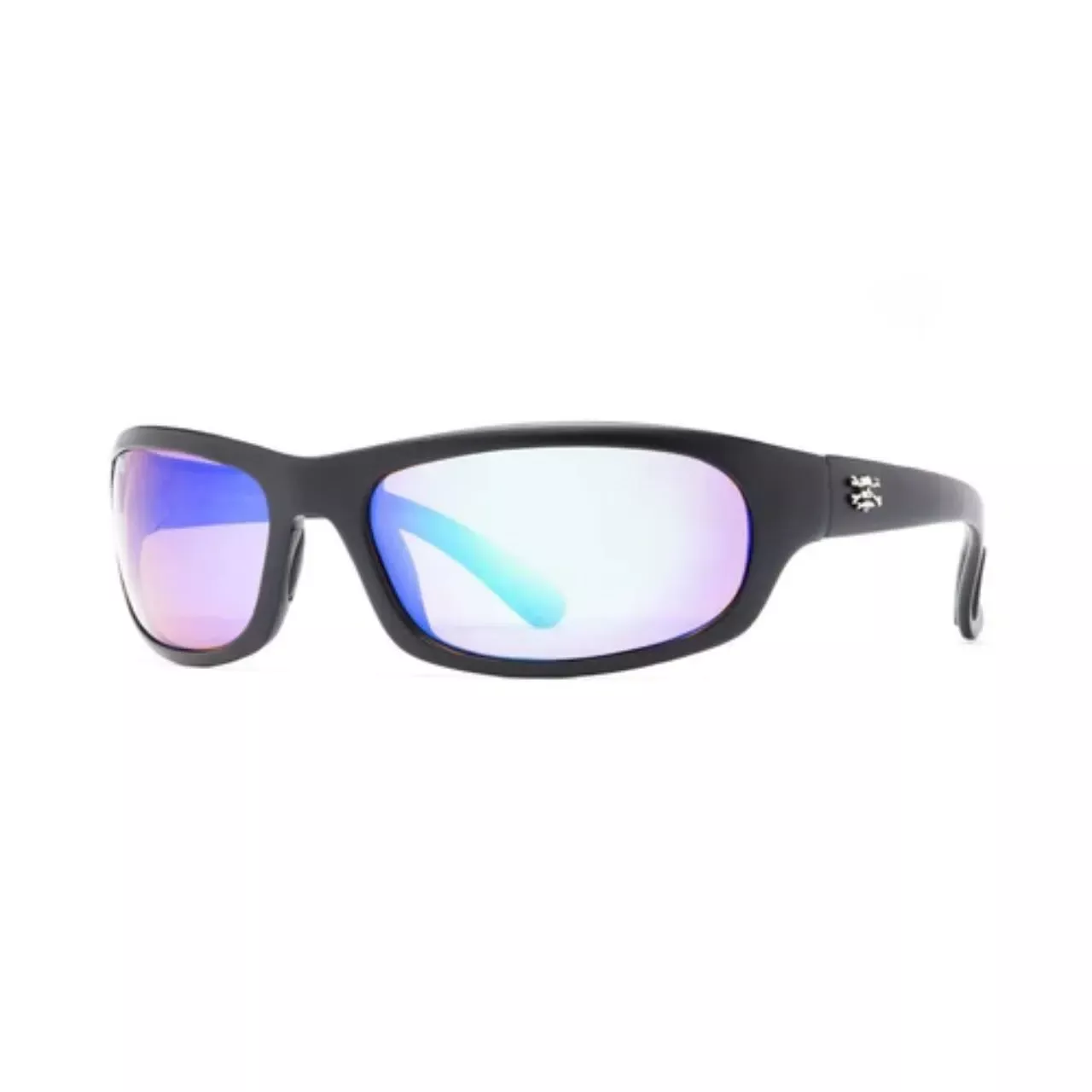 Calcutta Steelhead Sunglasses – Matte Black/Green Mirror