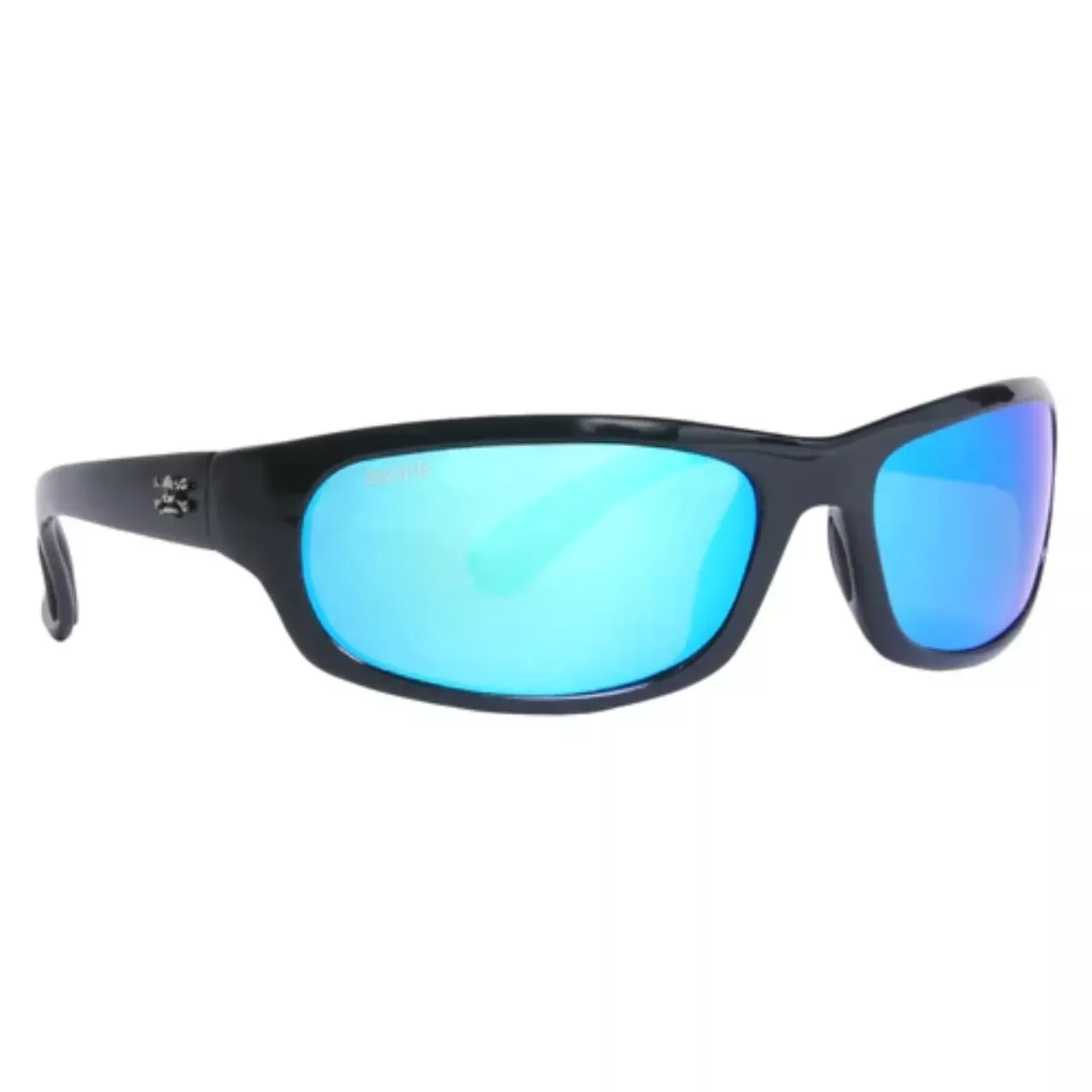 Calcutta Steelhead Sunglasses – Shiny Black/Blue Mirror