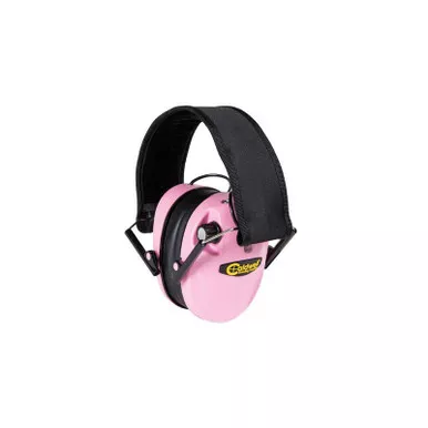Caldwell 487111 E-Max Low Profile Electronic Hearing Protection Earmuffs, 23dB NRR, Pink