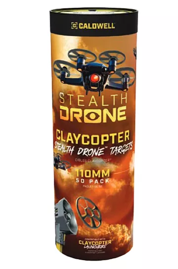Caldwell ClayCopter 110mm XV Black Clay Targets, 50-Pack
