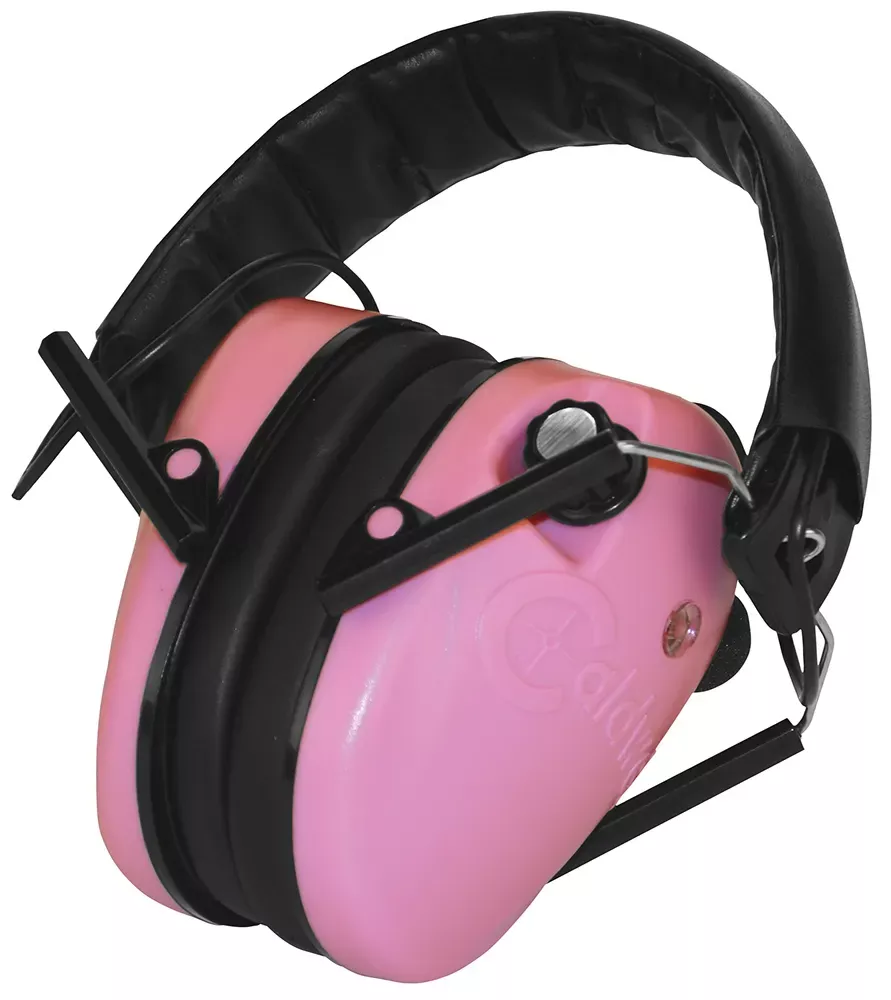 Caldwell E-Max Electronic Low Profile 23 dB Over the Head Pink Ear Cups for Adults