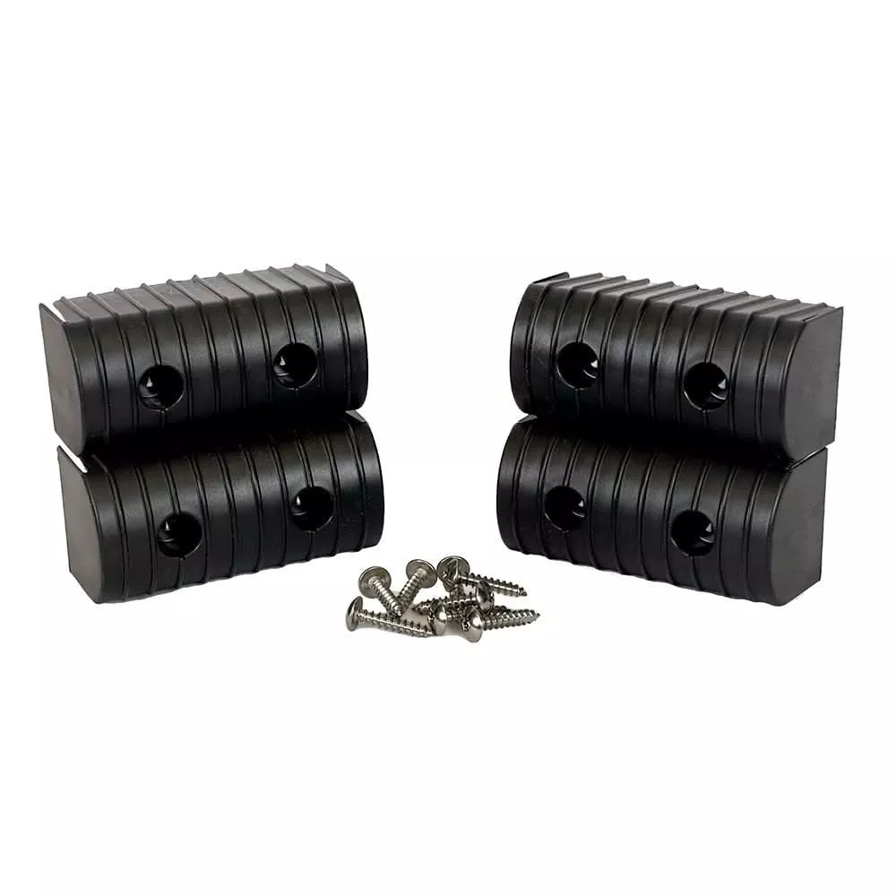 Caliber BunkWrap End Cap 2×4 Black Accessory Kit with Stainless Steel Hardware (4-Pack) – 23051-BK