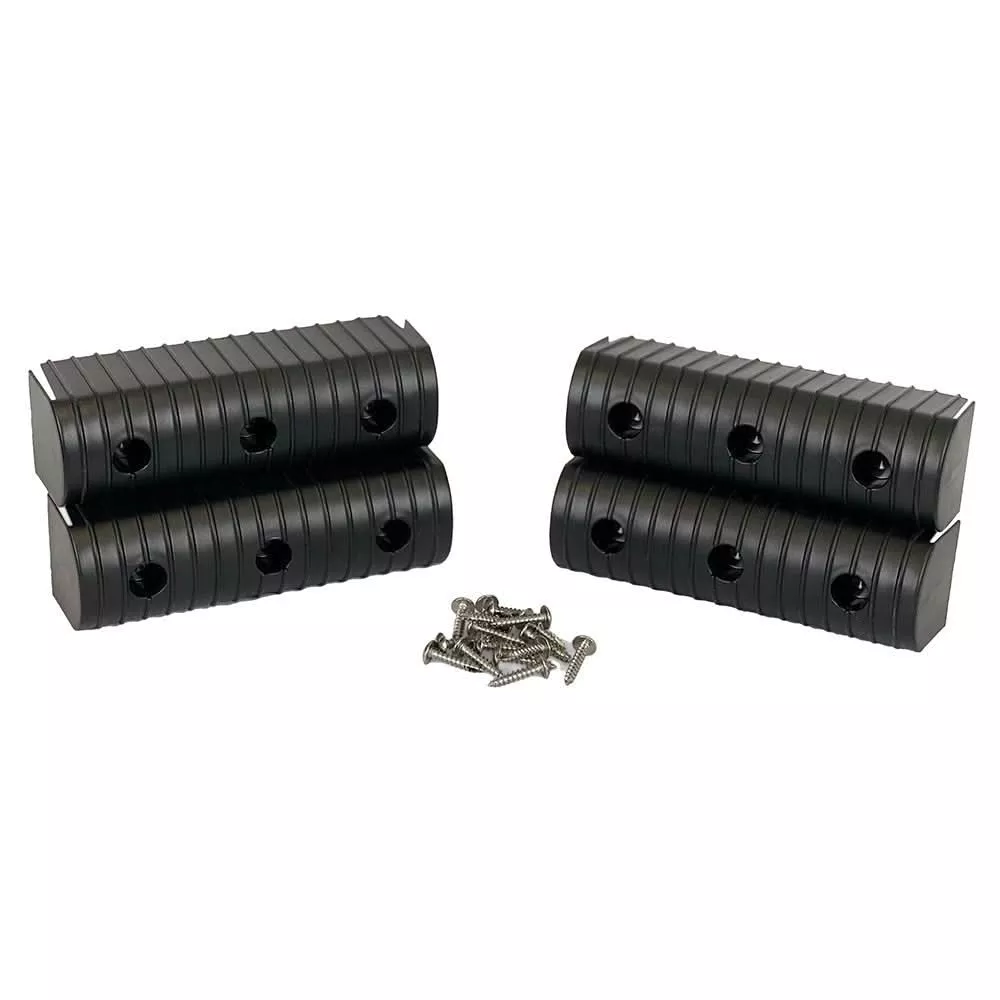 Caliber BunkWrap End Cap 2×6 Black Accessory Kit with Stainless Steel Hardware (4-Pack) – 23053-BK