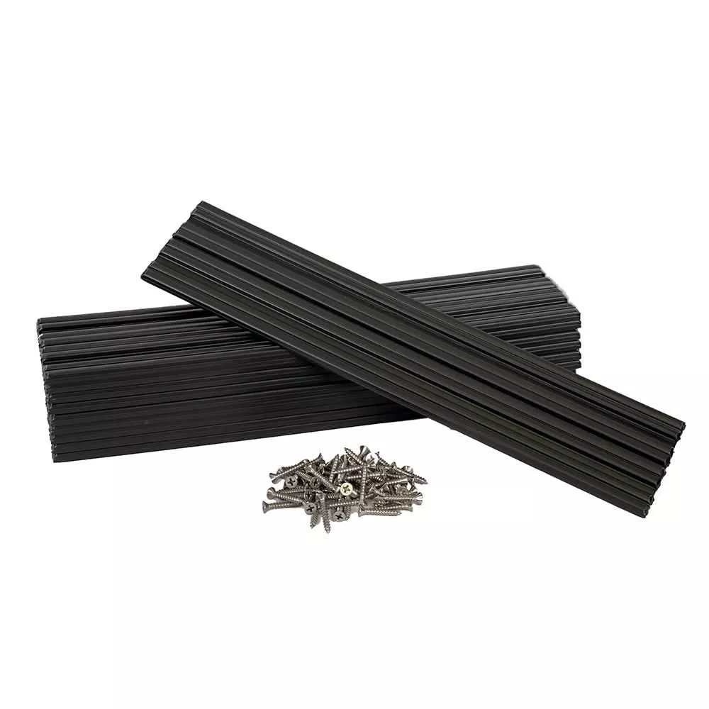 Caliber Marine Slides 3"x15" Black - 10-Pack for Boat Trailers and Watercraft - 23010