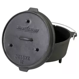 Camp Chef 12" Cast Iron Deluxe Dutch Oven (9 1/3 Quart)
