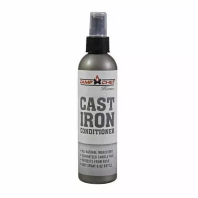 Camp Chef Premium Cast Iron Conditioner Spray 8 Oz. CSCP Grey Quantity: 1 Volume: 8 oz