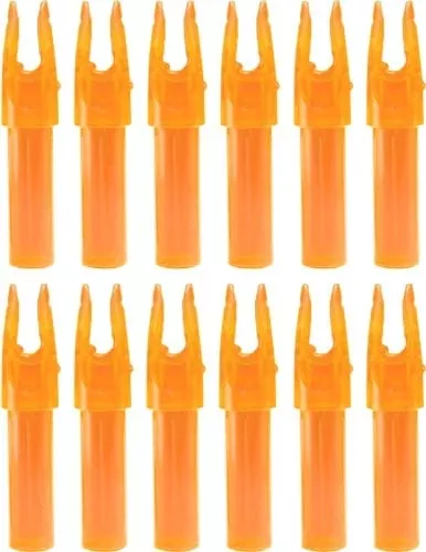 Carbon Express Launchpad Nocks Orange .244 12 Pk.