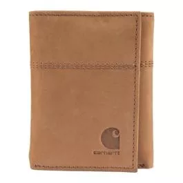 Carhartt Full Grain Saddle Trifold Wallet - Brown