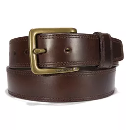 Carhartt Leather Engraved Belt - Brown - 34