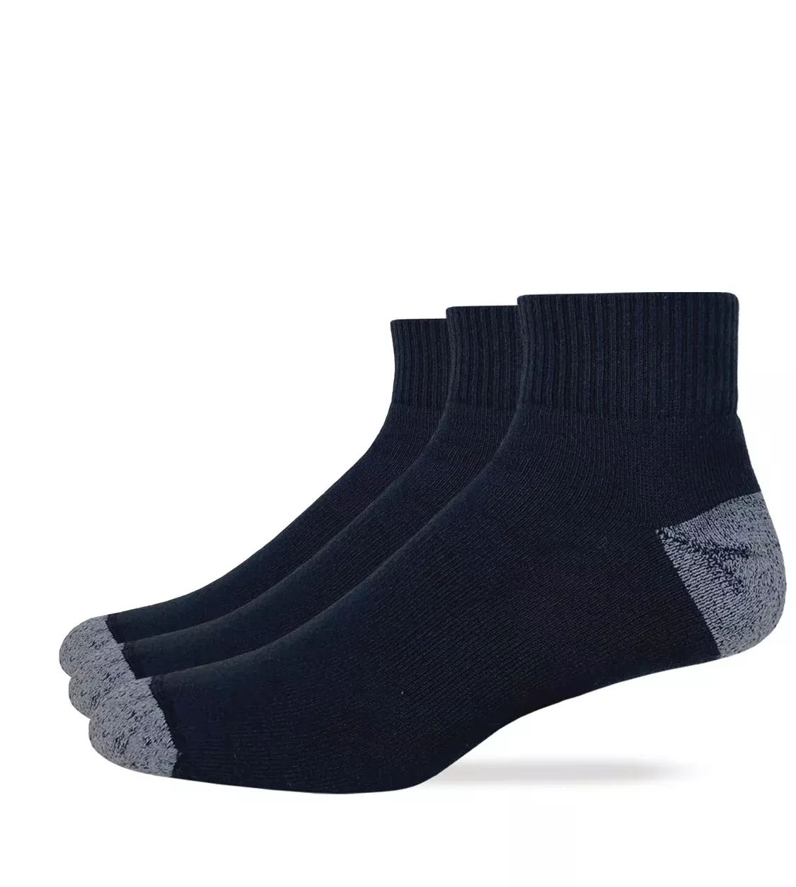 Carolina Ultimate Men’s Cotton Quarter Socks 3 Pack