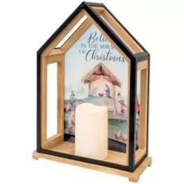 Carson Home Accents Miracle of Christmas Lantern