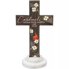 Carson Home Accents Wood Composite Cross – Cardinals