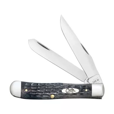 Case Gray Pocket Worn Jigged Bone Trapper Folding