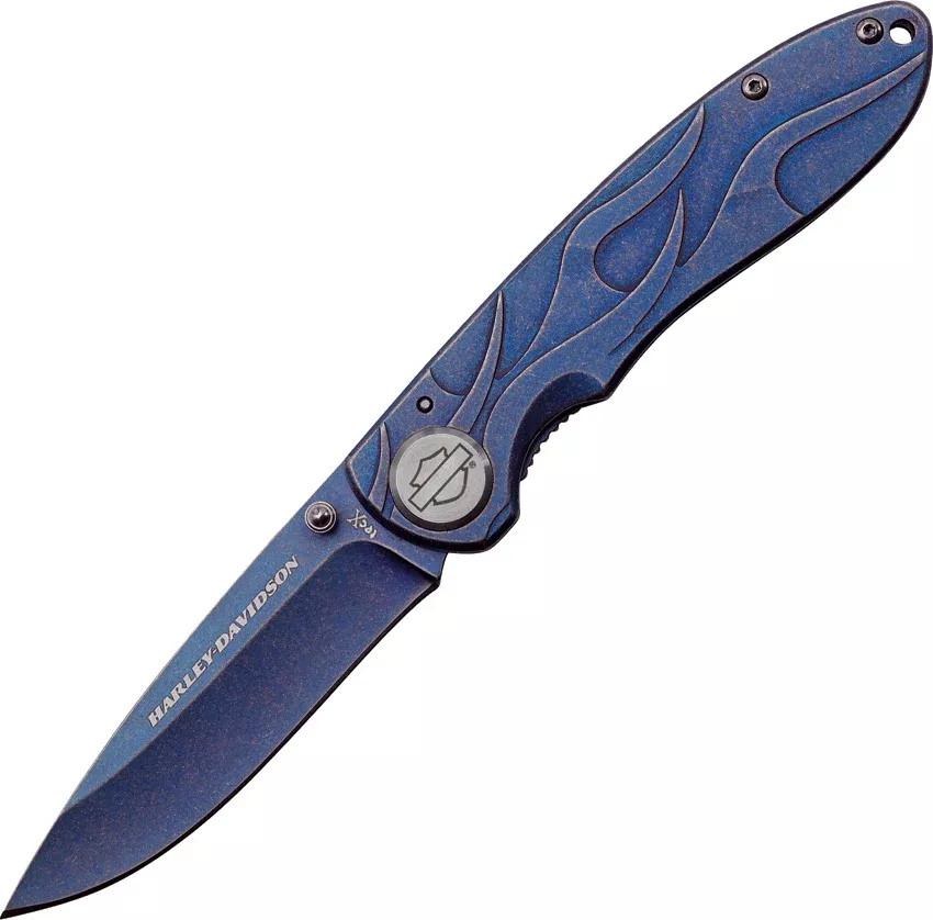 Case HD TEC X Stainless Blue Stonewash Folding Pocket Knife – EDC Frame Lock Knife