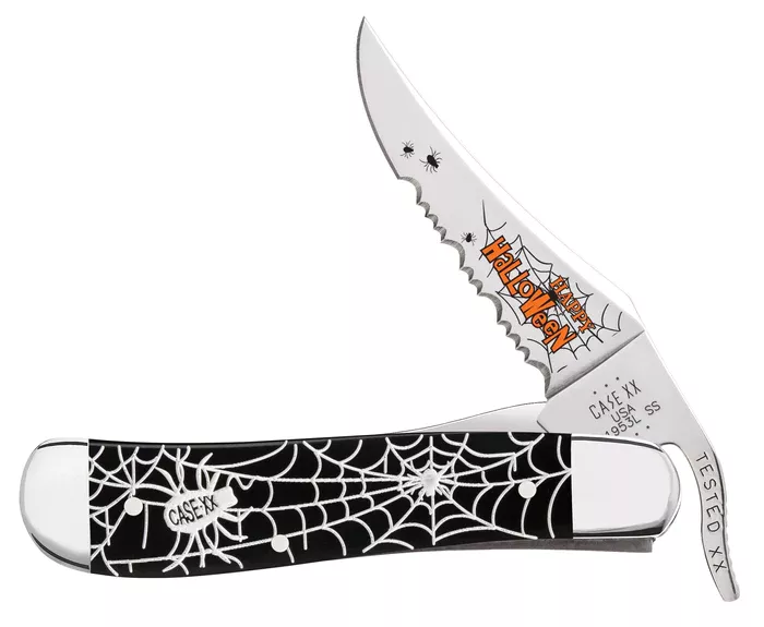 Case Knife Halloween Smooth Black Synthetic #10623