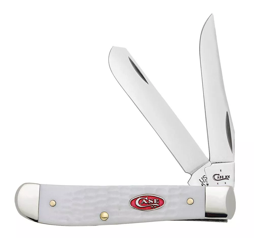 Case Knife SparXX Jig White Synthetic Mini Trapper #60186