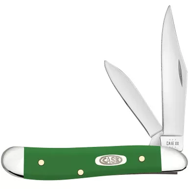 Case Peanut Green Folding Synthetic Stainless Pocket Knife 2 3/4"