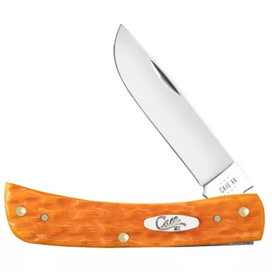 CaseSodbuster Jr Persimmon Orange Bone Stainless Pocket Knife 3 5/8"